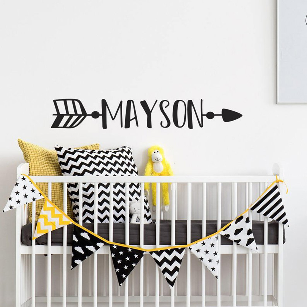 Baby Nursery Decals - Personalized Name Wall Decal Boy with