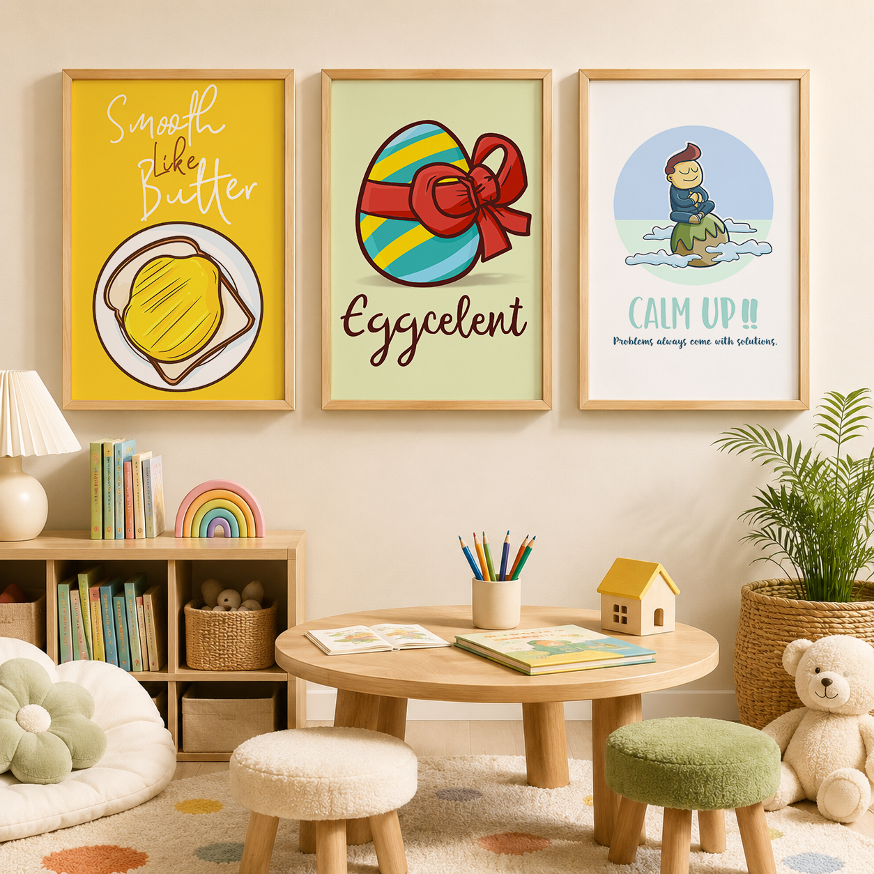 Baby Nursery Quotes Wall Art - Cartoon Nursery Wall Art, Funny Animal