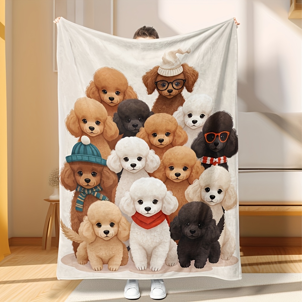Baby Nursery Decor Ideas - Fluffy Dog Friends Blanket Throw Cozy