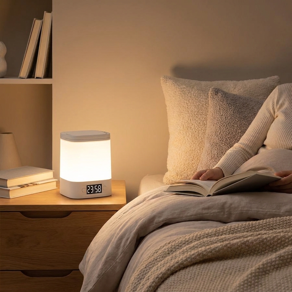 Baby Nursery Lamp - Rechargeable Led Night Light with Time