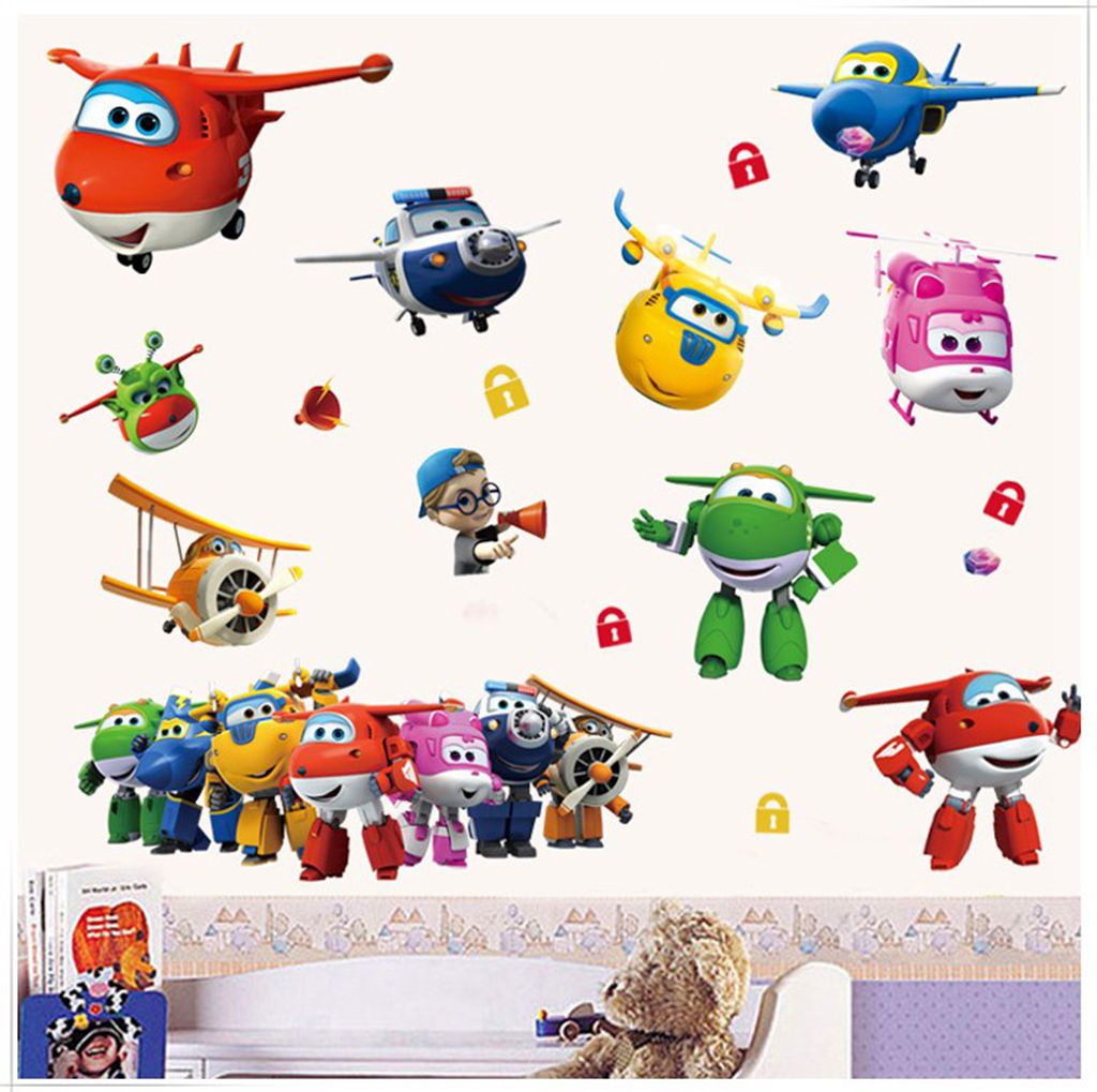 Hot Cartoon Super Wings Deform - Baby Nursery Decals บทวิจารณ์และราคา