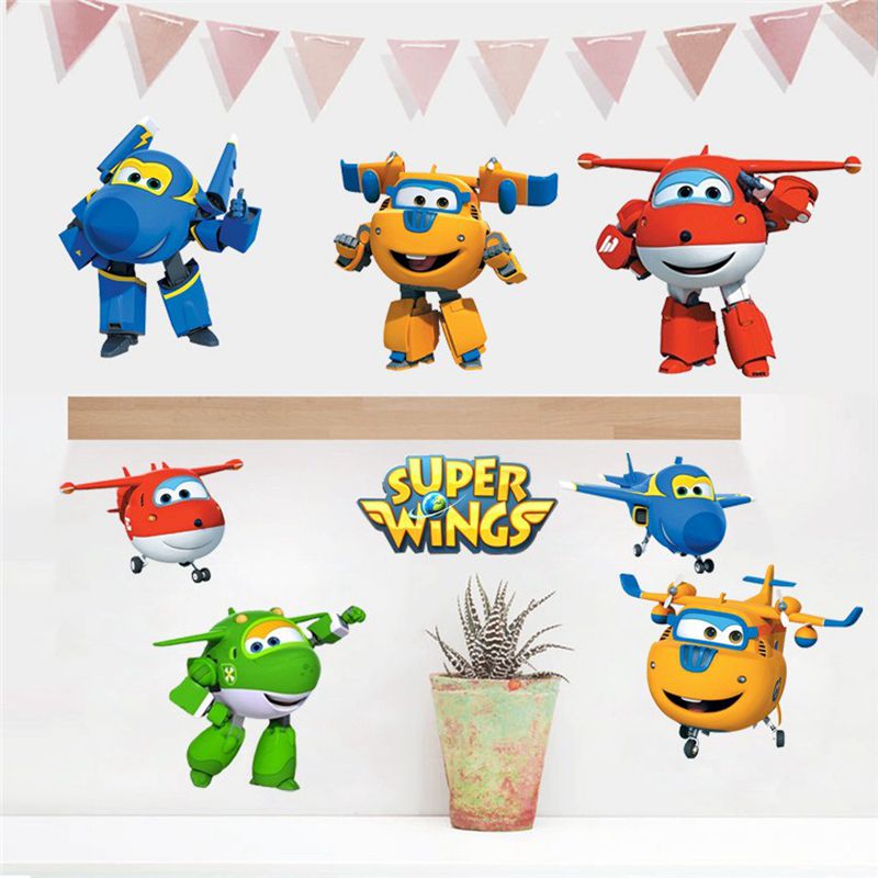 Hot Cartoon Super Wings Deform - Baby Nursery Decals บทวิจารณ์และราคา