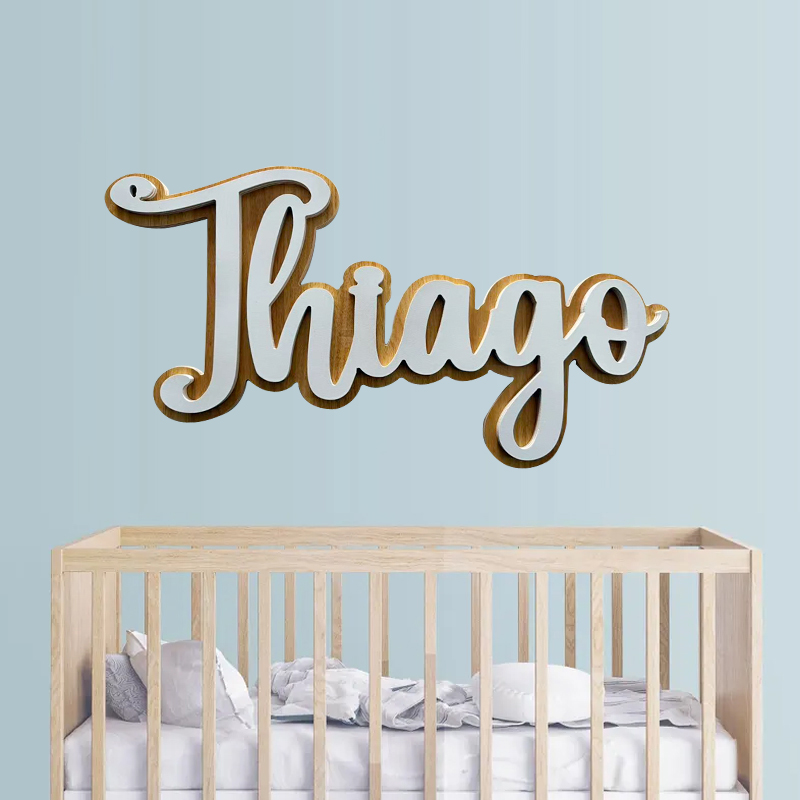 Customizable Layered Baby Name - Baby Nursery Decor Ideas บทวิจารณ์และราคา