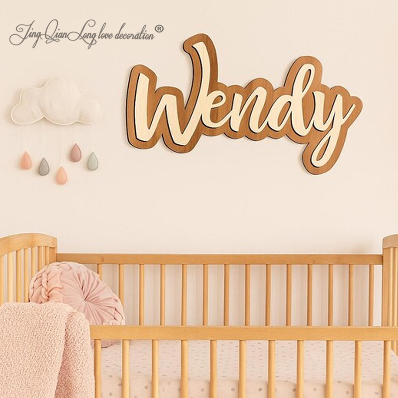 Customizable Layered Baby Name - Baby Nursery Decor Ideas บทวิจารณ์และราคา