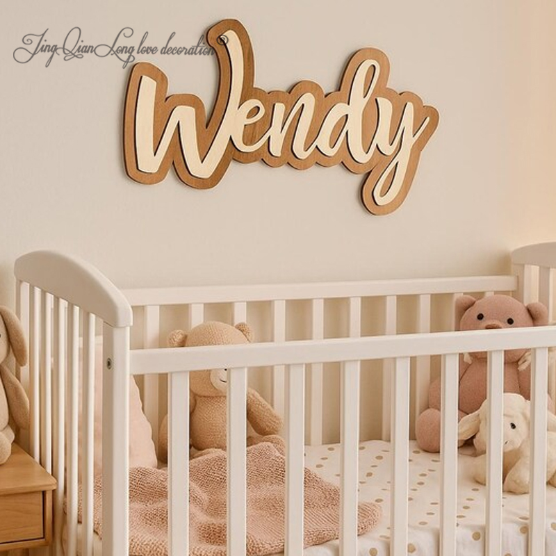 Customizable Layered Baby Name - Baby Nursery Decor Ideas บทวิจารณ์และราคา