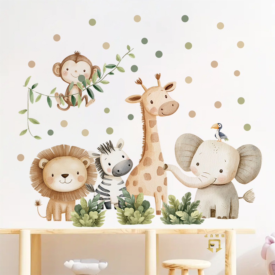 Boho Forest Animals Wall Stick - Baby Nursery Wall Decals บทวิจารณ์และราคา