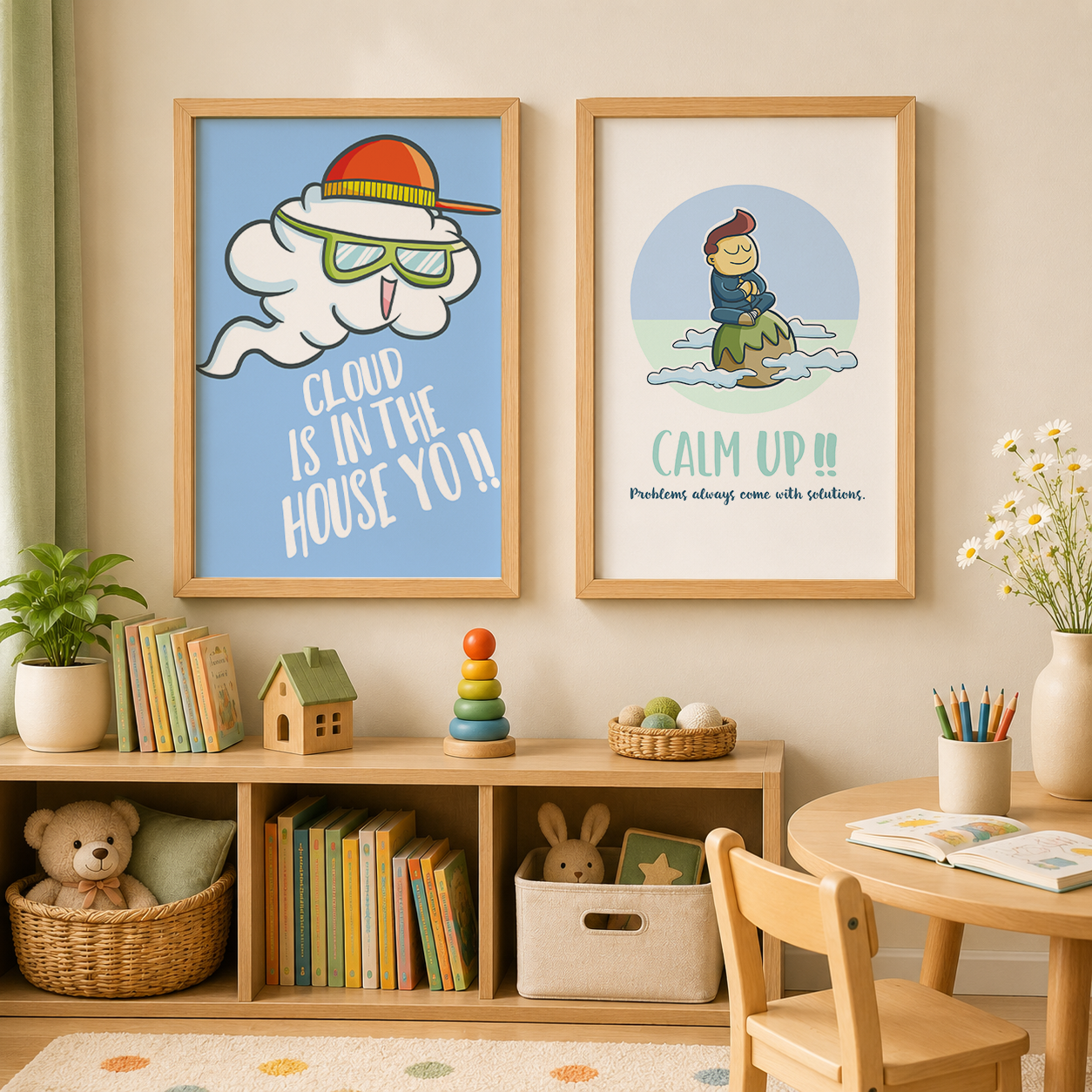 Cartoon Nursery Wall Art, Funn - Baby Nursery Quotes Wall Art บทวิจารณ์และราคา