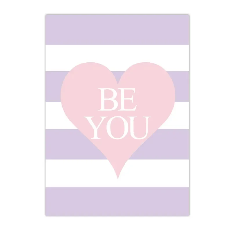 Pink Unicorn Rainbow Love Hear - Baby Nursery Quotes Wall Art บทวิจารณ์และราคา