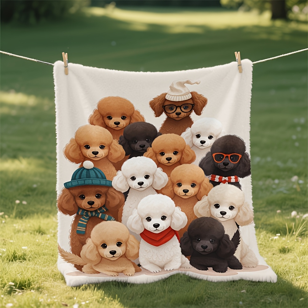Fluffy Dog Friends Blanket Thr - Baby Nursery Decor Ideas บทวิจารณ์และราคา