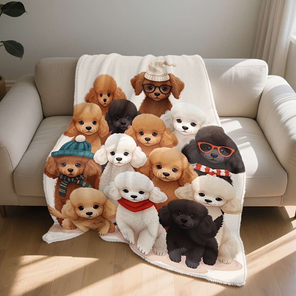 Fluffy Dog Friends Blanket Thr - Baby Nursery Decor Ideas บทวิจารณ์และราคา