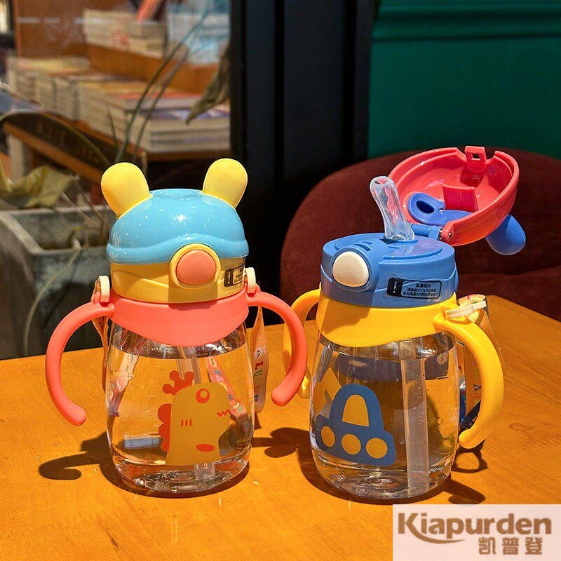Cute Cartoon Kids Straw Water  - Baby Nursery Water บทวิจารณ์และราคา