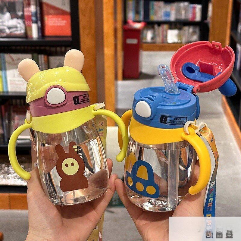 Cute Cartoon Kids Straw Water  - Baby Nursery Water บทวิจารณ์และราคา