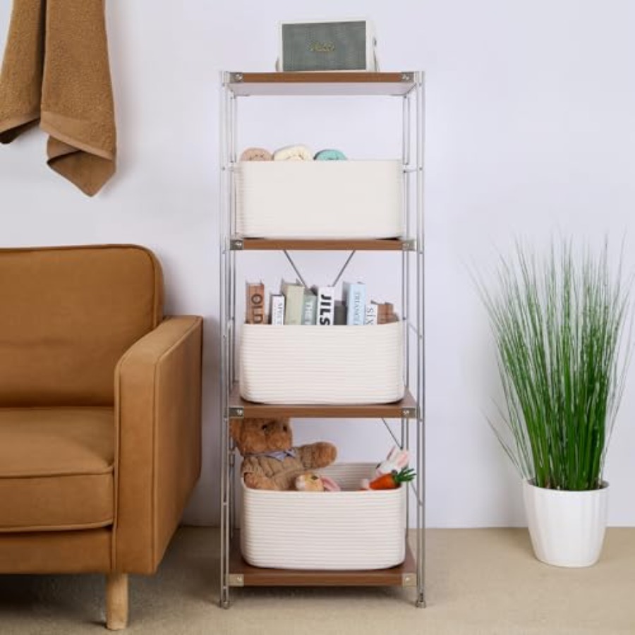 Large Storage Baskets for Orga - Baby Nursery Shelves บทวิจารณ์และราคา