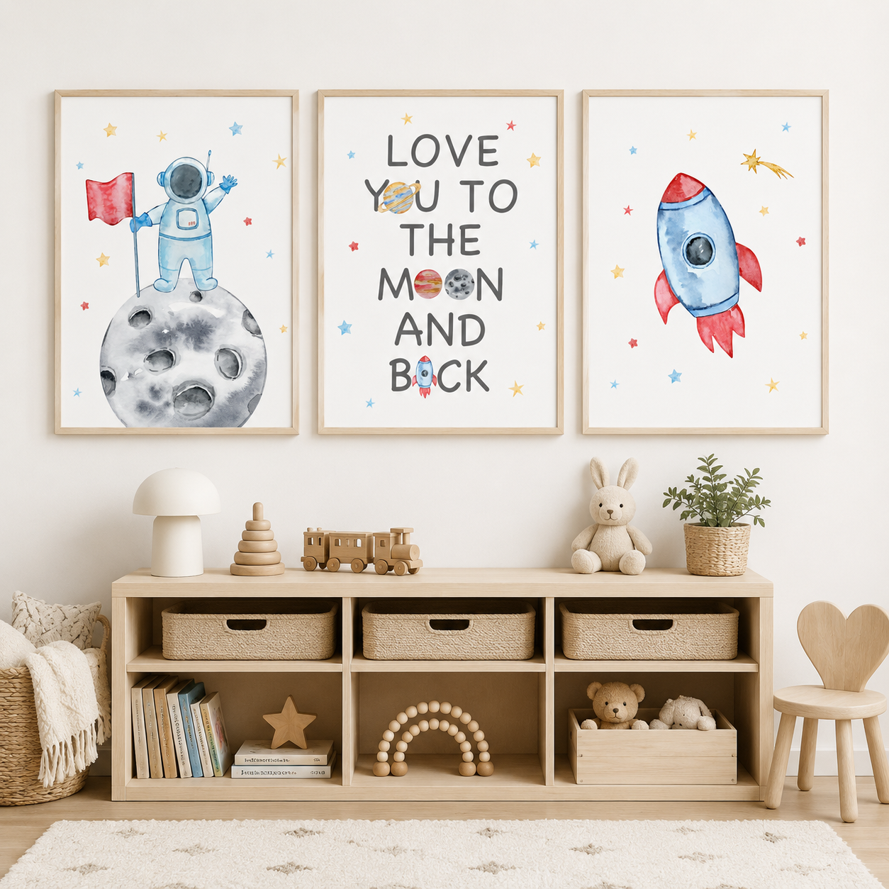 Nursery Wall Art Space Astrona - Baby Nursery Quotes Wall Art บทวิจารณ์และราคา