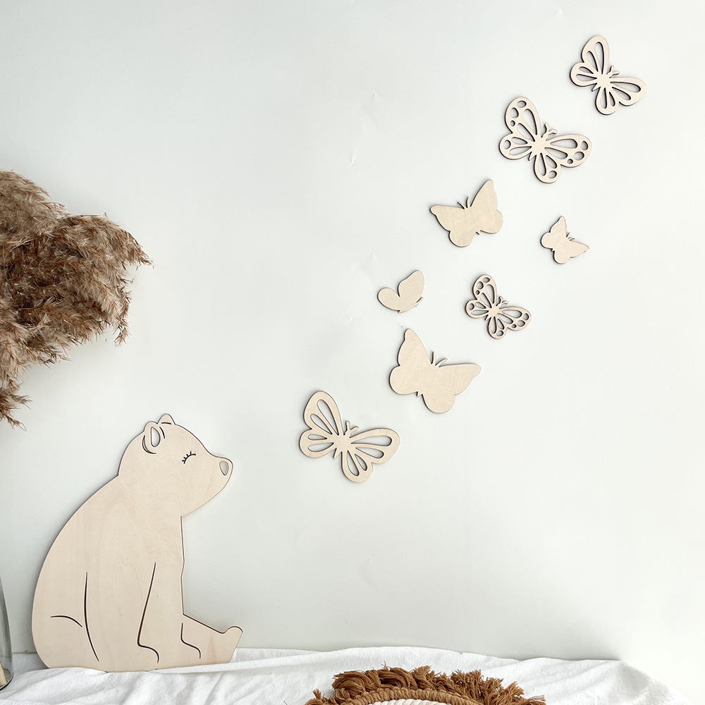 Set of 9pcs Ins Children's Roo - Baby Nursery Wall Mural บทวิจารณ์และราคา