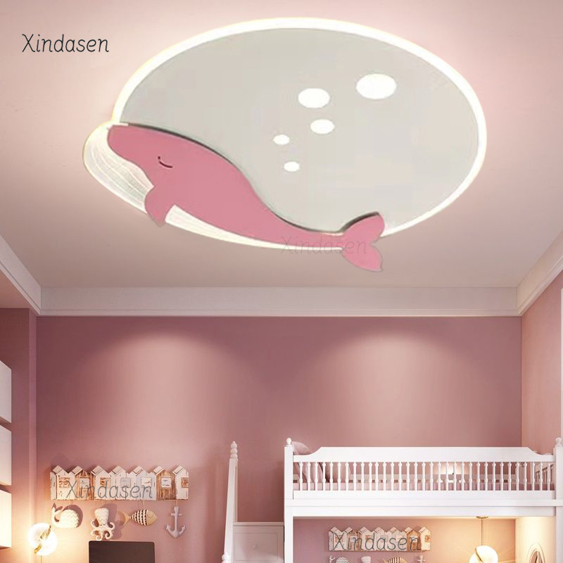Kids Room Ceiling Light Whale  - Baby Nursery Lamp บทวิจารณ์และราคา