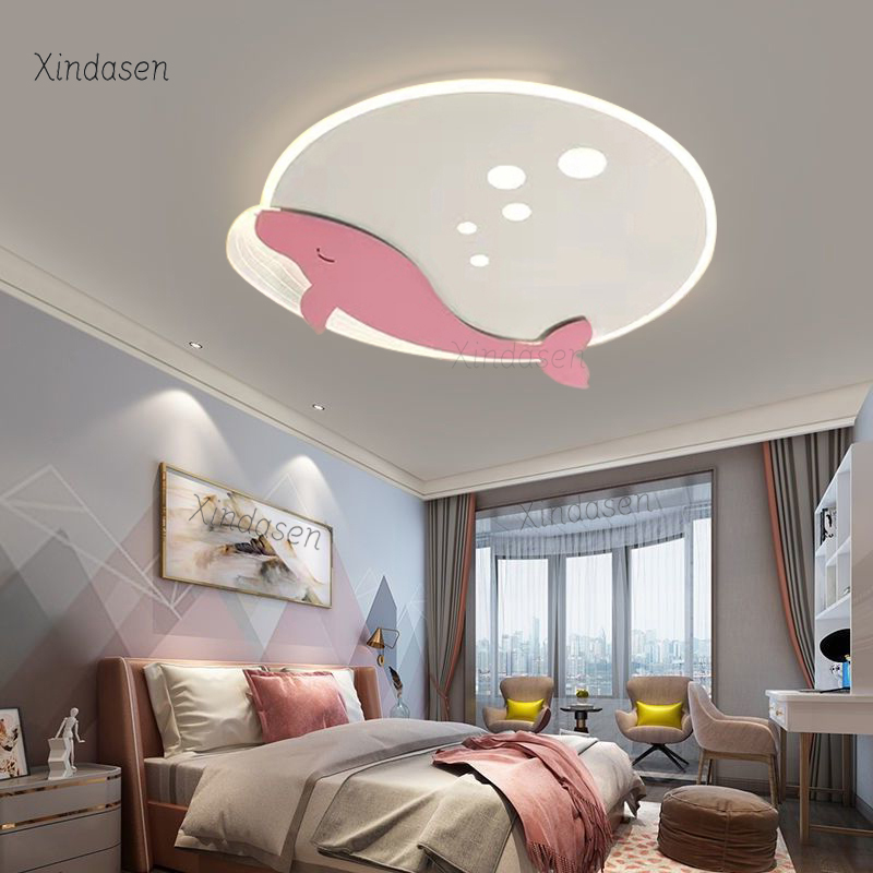 Kids Room Ceiling Light Whale  - Baby Nursery Lamp บทวิจารณ์และราคา