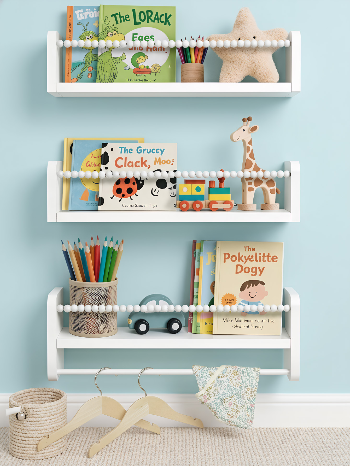 Nursery Book Shelves ,15.7 Inc - Baby Nursery Shelves บทวิจารณ์และราคา