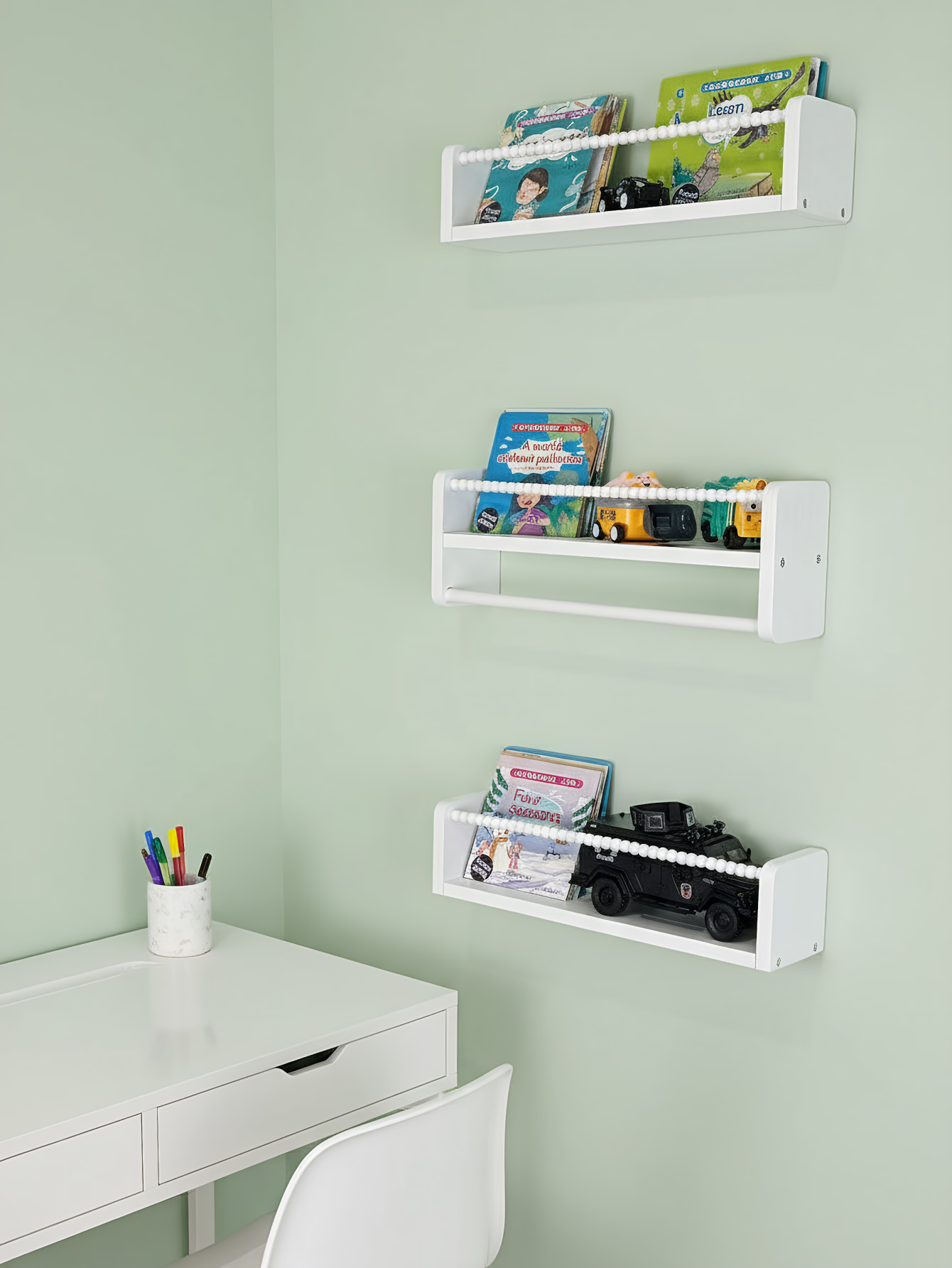 Nursery Book Shelves ,15.7 Inc - Baby Nursery Shelves บทวิจารณ์และราคา