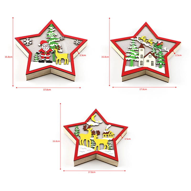 A11I 3PCS LED Wood Star Night  - Baby Nursery Lamp บทวิจารณ์และราคา