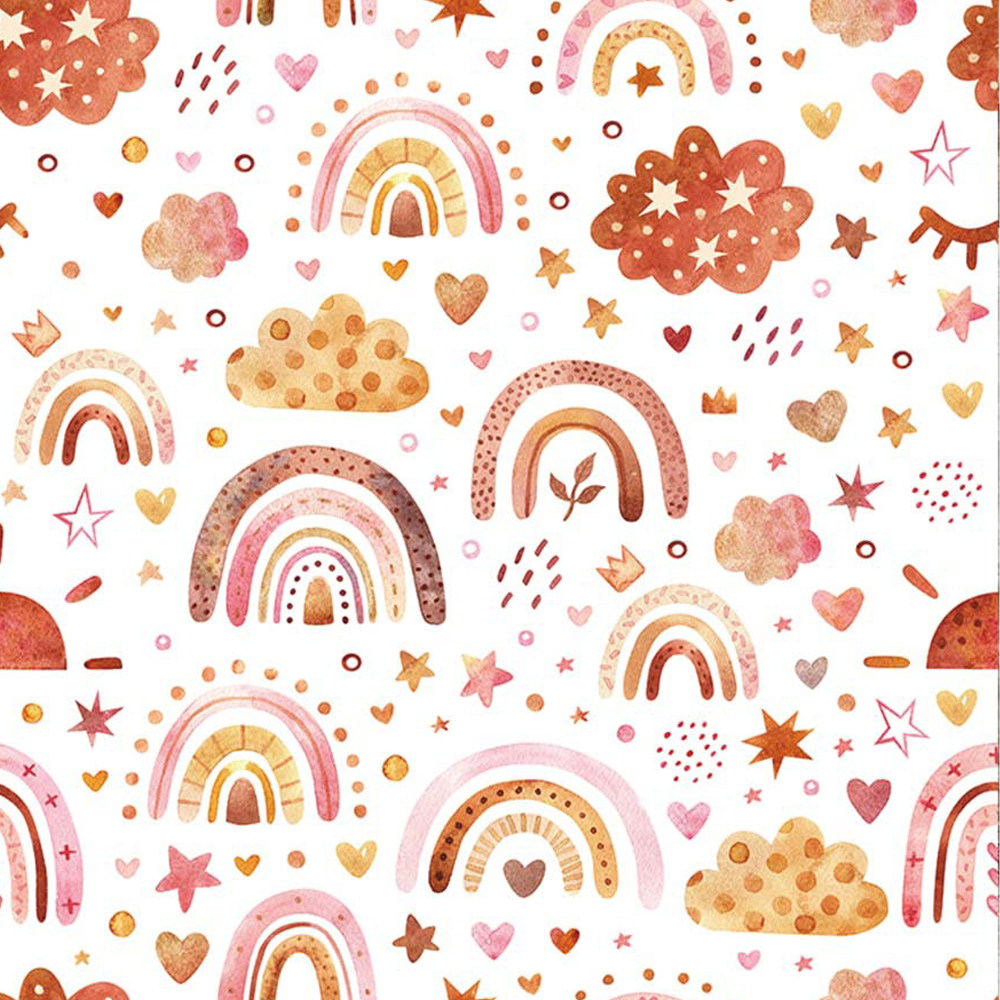 Rainbow Wallpaper Peel and Sti - Baby Nursery Water บทวิจารณ์และราคา
