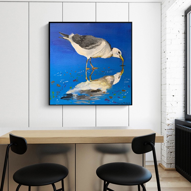 Funny Seagull Coastal Wall Art - Baby Nursery Decor Ideas บทวิจารณ์และราคา