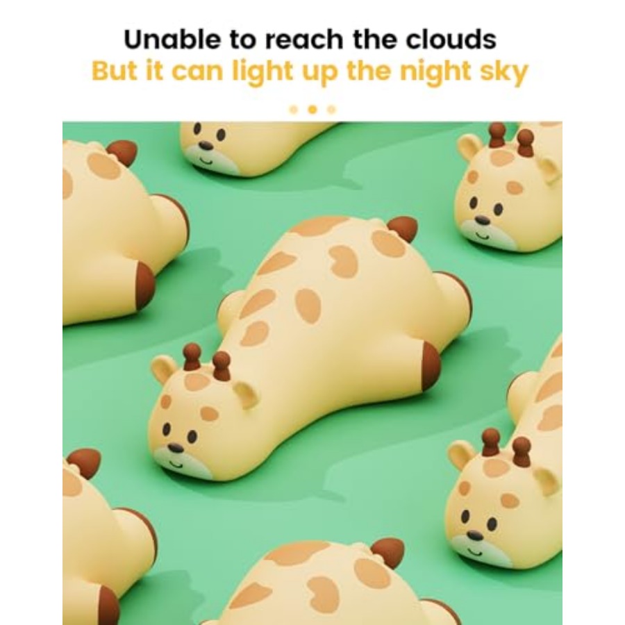 Night Light Giraffe, Silicone  - Baby Nursery Lamp บทวิจารณ์และราคา