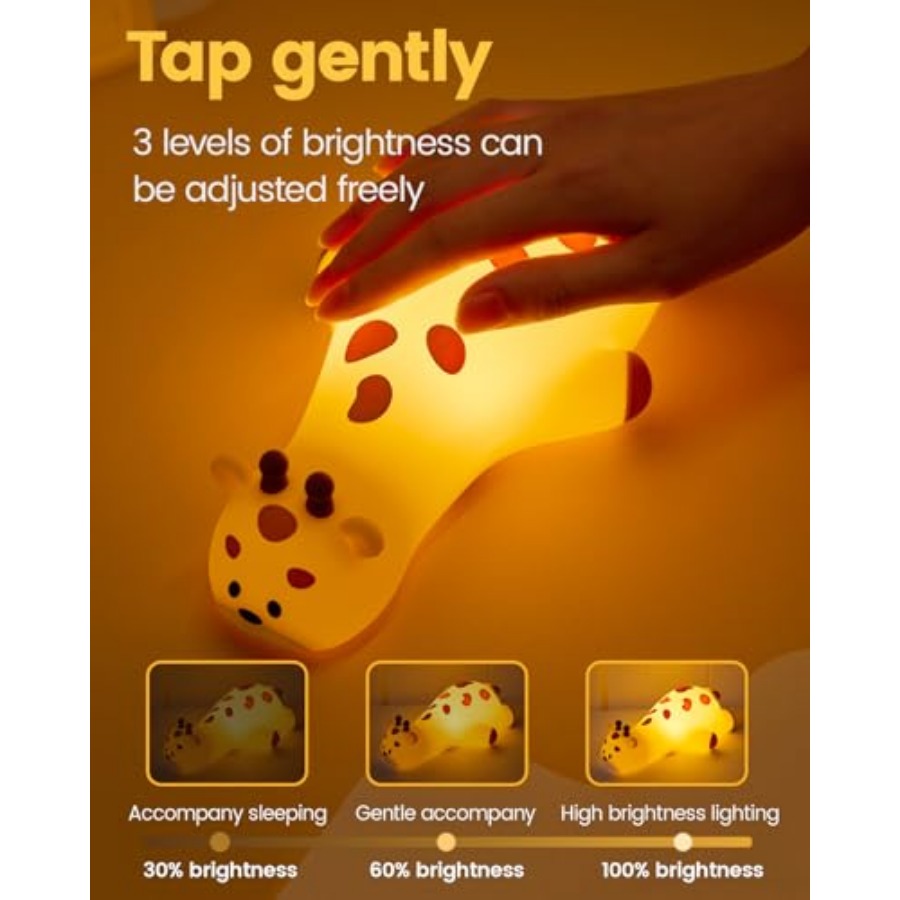 Night Light Giraffe, Silicone  - Baby Nursery Lamp บทวิจารณ์และราคา
