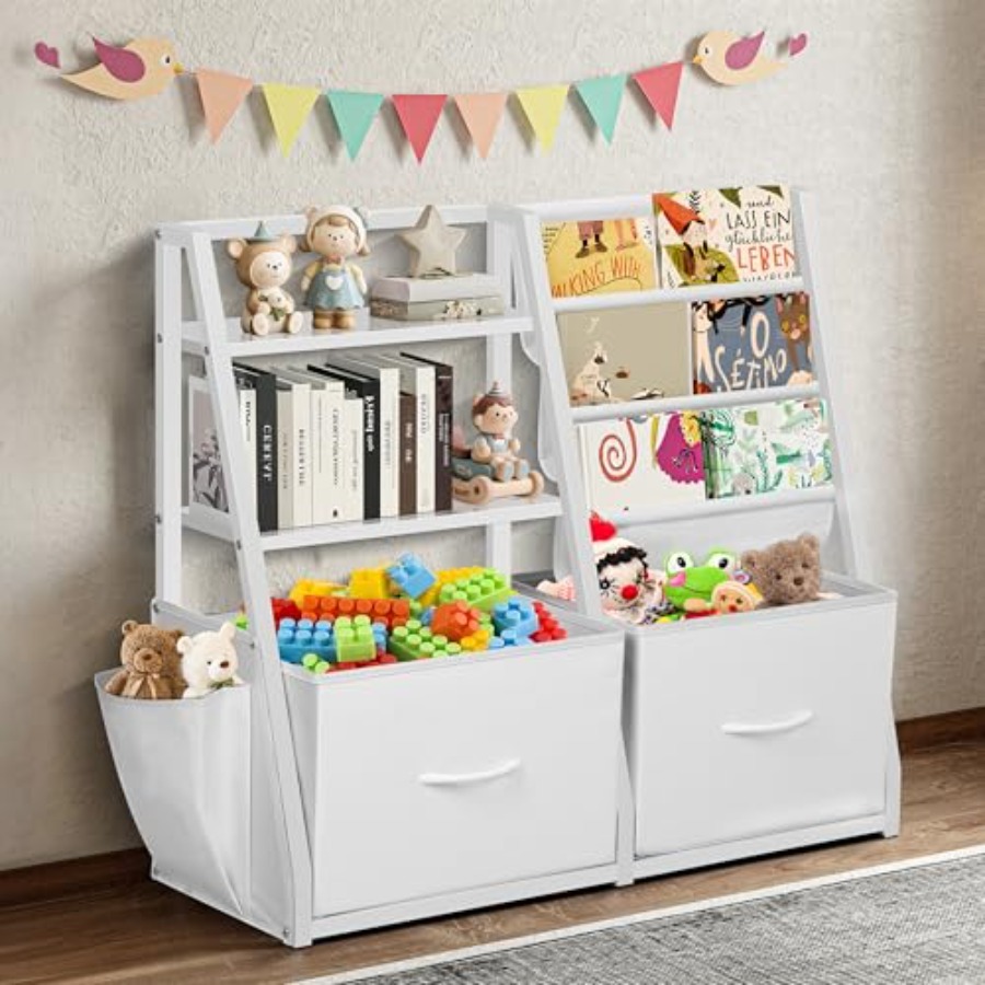 Bookshelf and Toy Storage Book - Baby Nursery Shelves บทวิจารณ์และราคา