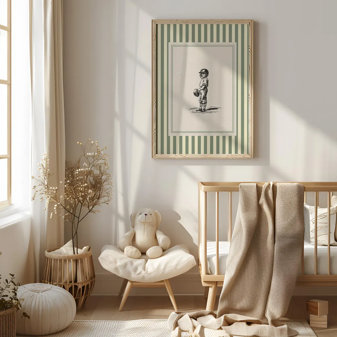 Vintage Football Nursery Print - Baby Nursery Decor Ideas บทวิจารณ์และราคา
