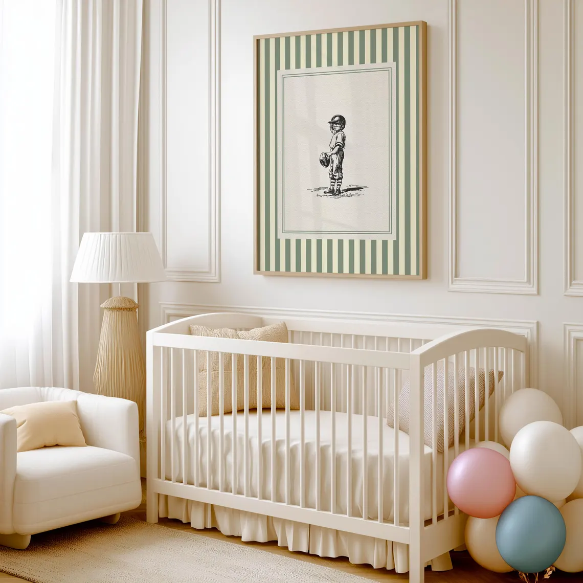 Vintage Football Nursery Print - Baby Nursery Decor Ideas บทวิจารณ์และราคา