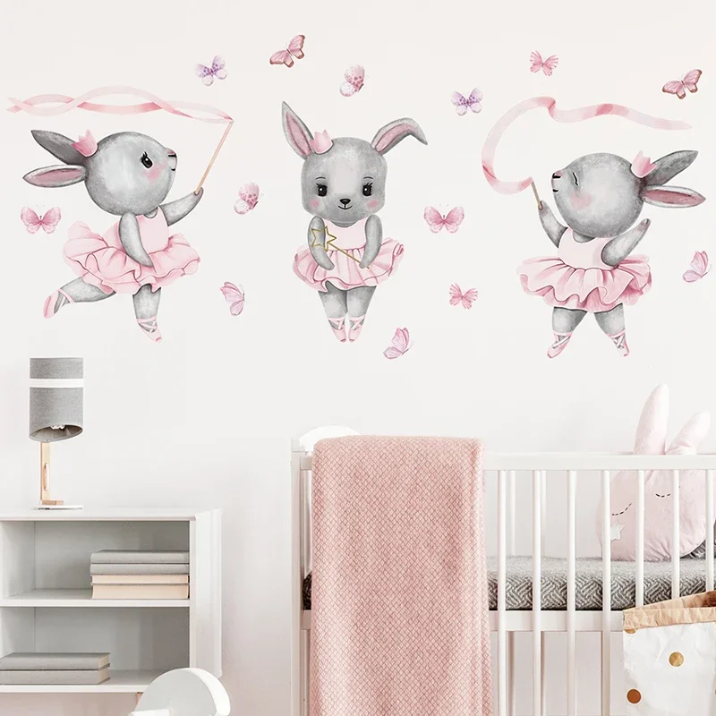 Hand-paint Ballet Bunny Rabbit - Baby Nursery Water บทวิจารณ์และราคา