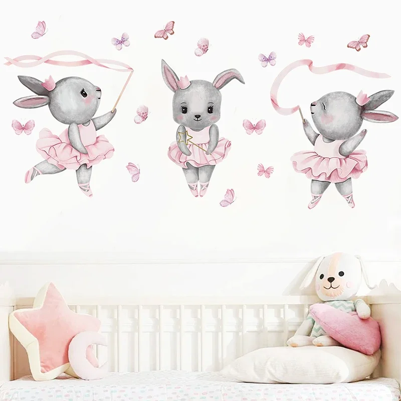 Hand-paint Ballet Bunny Rabbit - Baby Nursery Water บทวิจารณ์และราคา