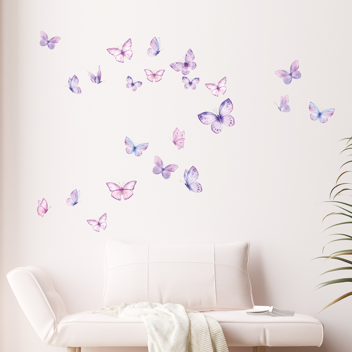 17pcs Watercolor Pink Flying B - Baby Nursery Water บทวิจารณ์และราคา
