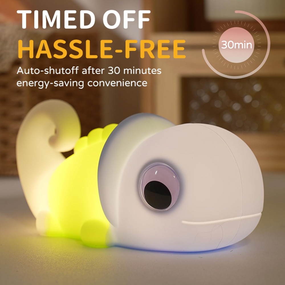 Soft Silicone Chameleon Night  - Baby Nursery Lamp บทวิจารณ์และราคา