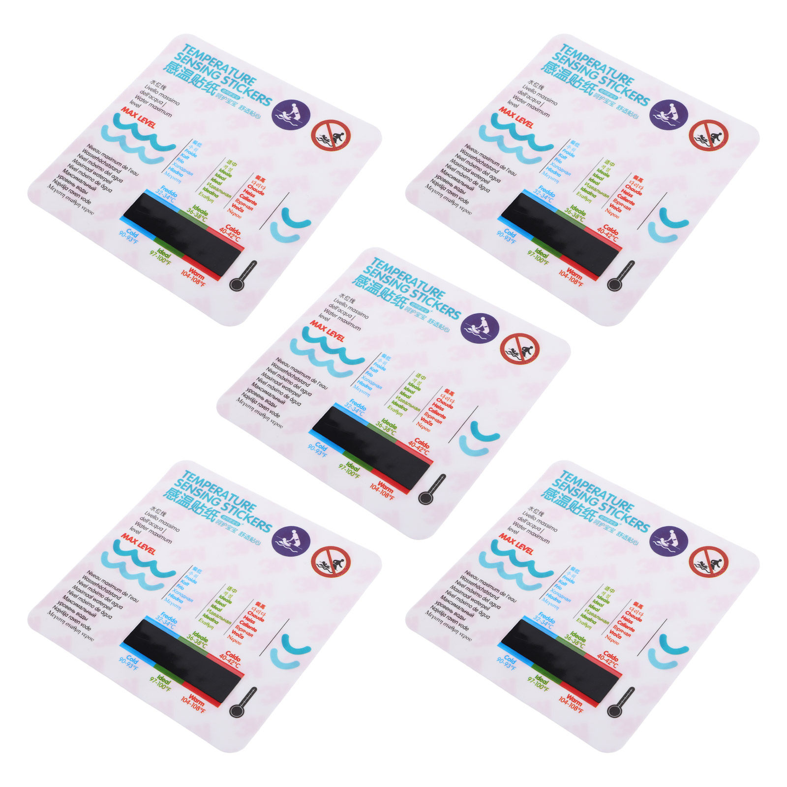 5Pcs Baby Bath Thermometer Sti - Baby Nursery Water บทวิจารณ์และราคา