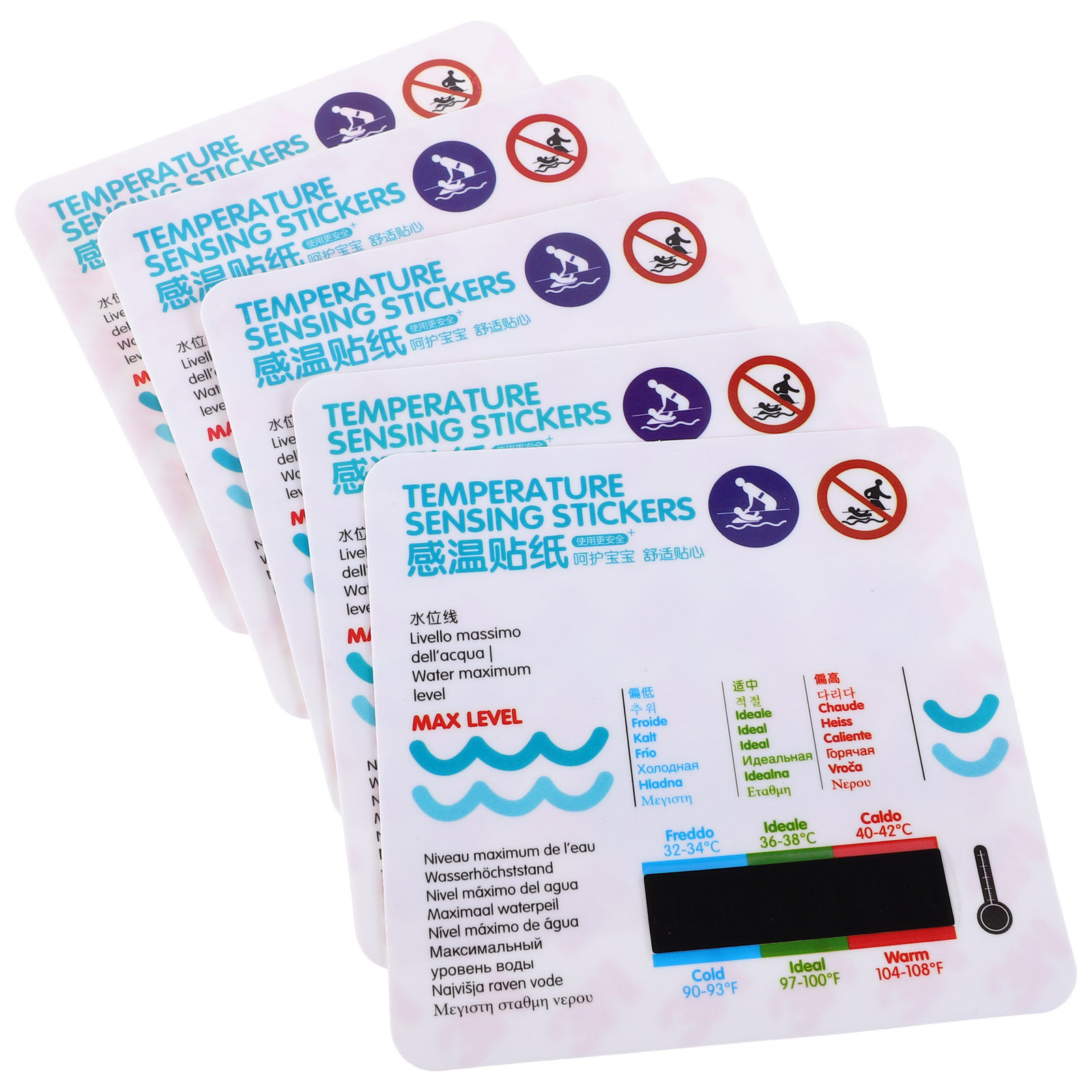 5Pcs Baby Bath Thermometer Sti - Baby Nursery Water บทวิจารณ์และราคา