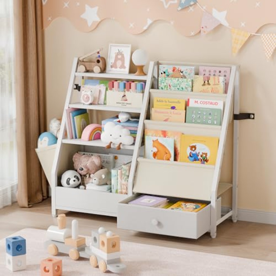 Bookshelf and Toy Storage - Bo - Baby Nursery Shelves บทวิจารณ์และราคา