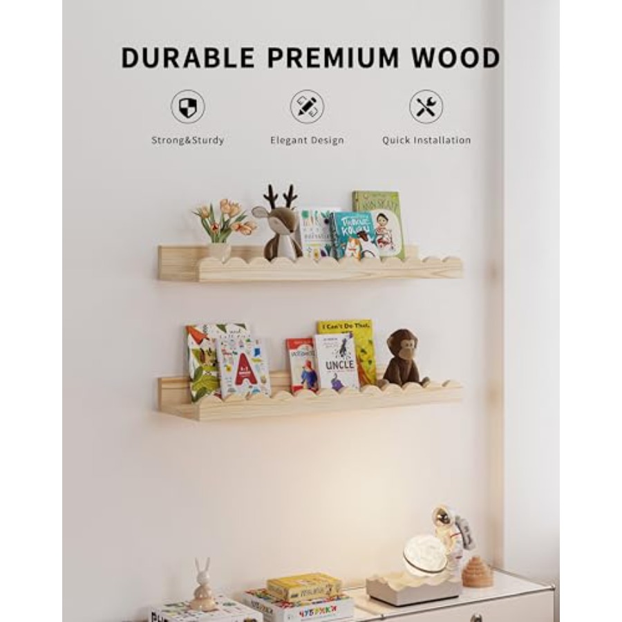 Nursery Book Shelves, 4-Pack F - Baby Nursery Shelves บทวิจารณ์และราคา