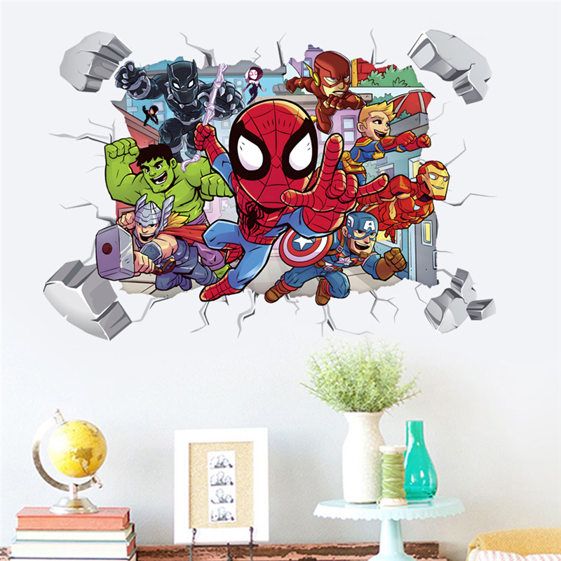 Marvel Superhero Avengers Wall - Baby Nursery Decals บทวิจารณ์และราคา