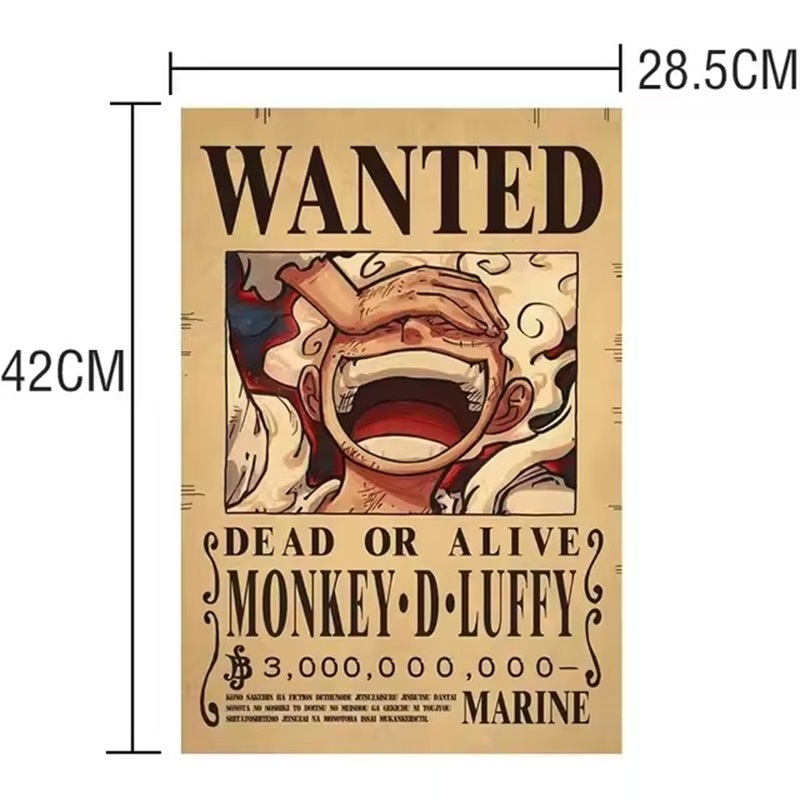 Anime One Piece Bounty Wanted  - Baby Nursery Decals บทวิจารณ์และราคา