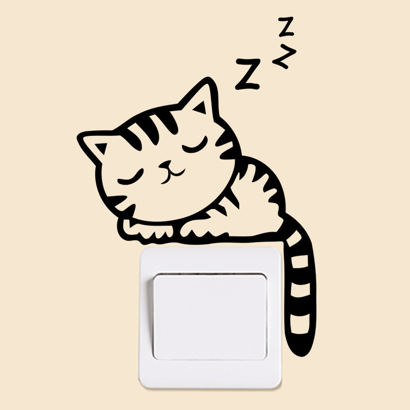 Funny Patterns Switch Stickers - Baby Nursery Wall Decals บทวิจารณ์และราคา
