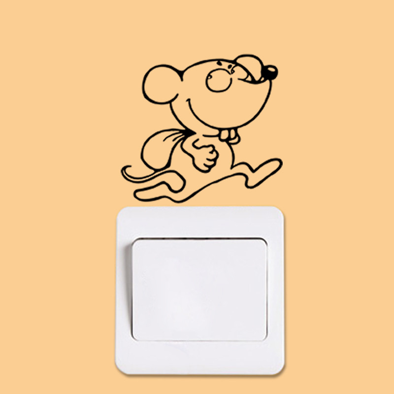 Funny Patterns Switch Stickers - Baby Nursery Wall Decals บทวิจารณ์และราคา
