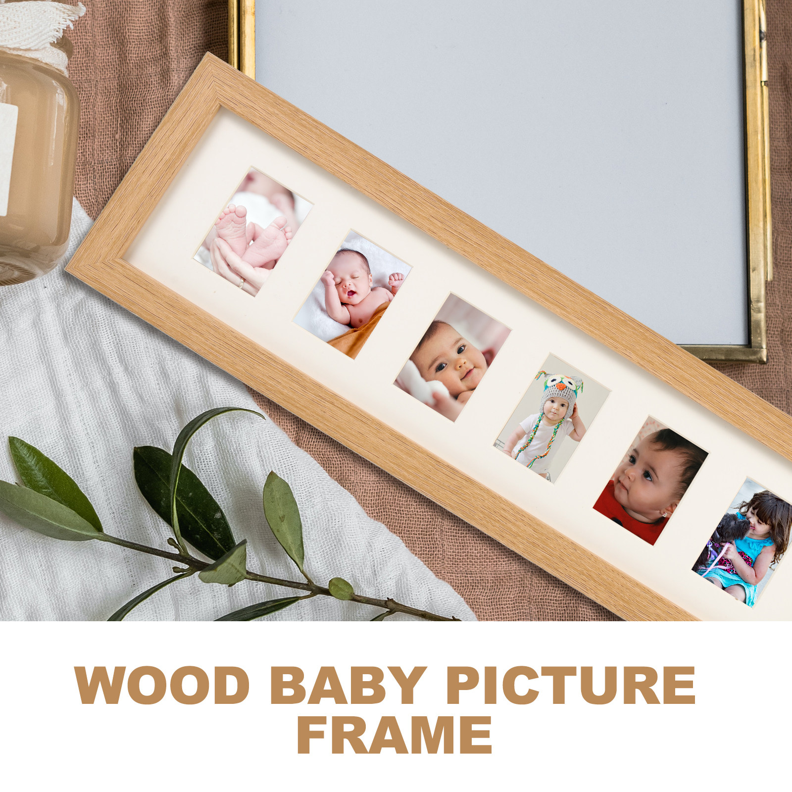 Picture Frame Wooden Baby Phot - Baby Nursery Shelves บทวิจารณ์และราคา