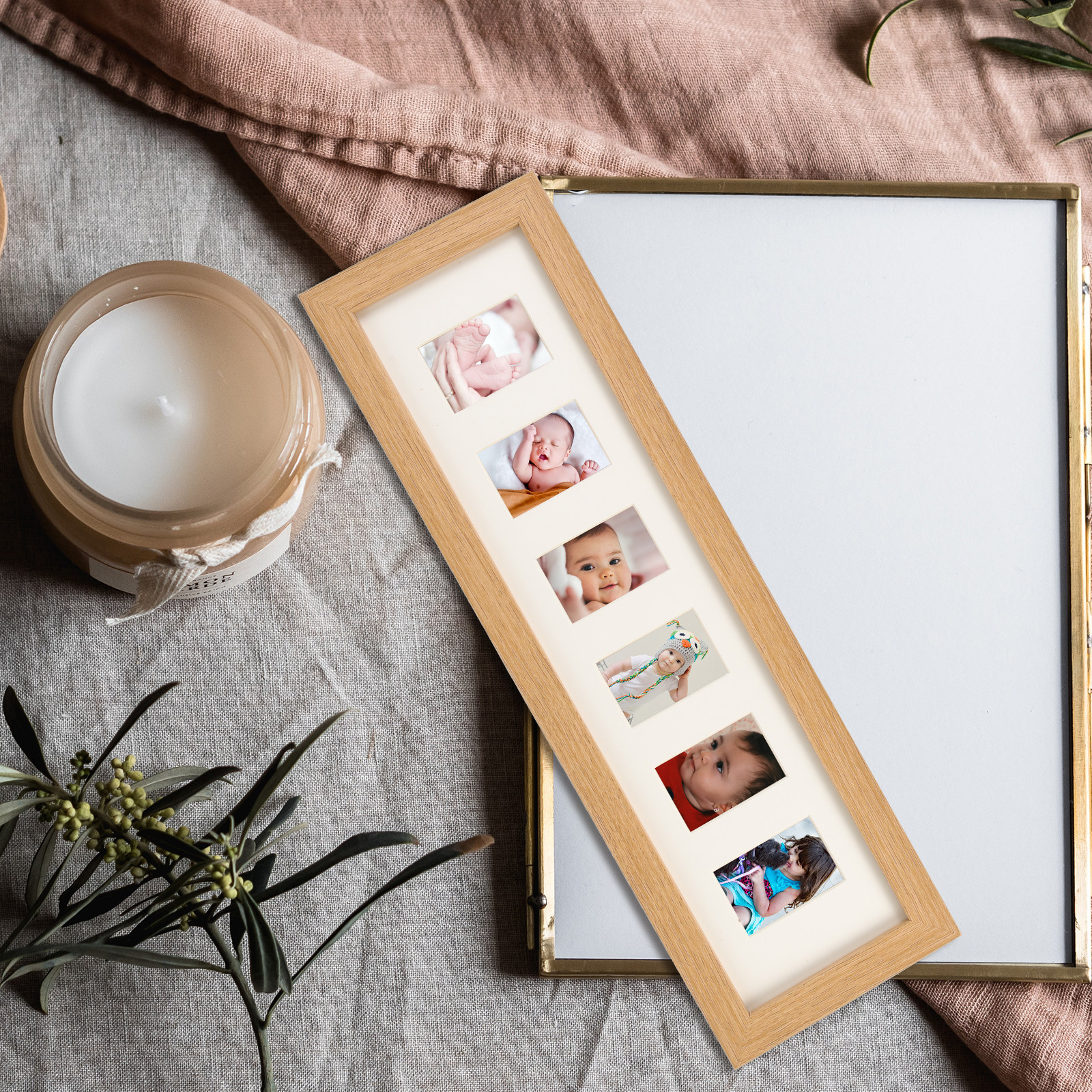 Picture Frame Wooden Baby Phot - Baby Nursery Shelves บทวิจารณ์และราคา