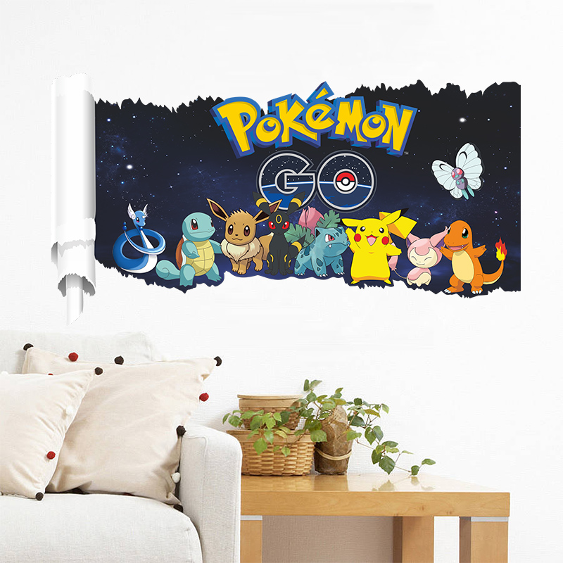 Cartoon Pokémon Pikachu Wall S - Baby Nursery Decals บทวิจารณ์และราคา