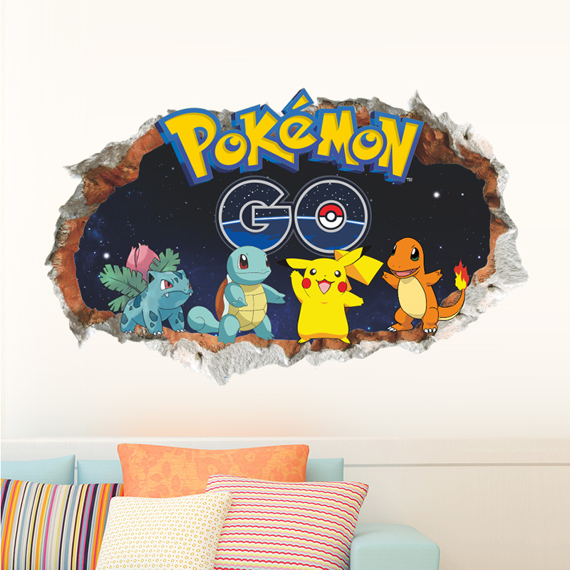 Cartoon Pokémon Pikachu Wall S - Baby Nursery Decals บทวิจารณ์และราคา