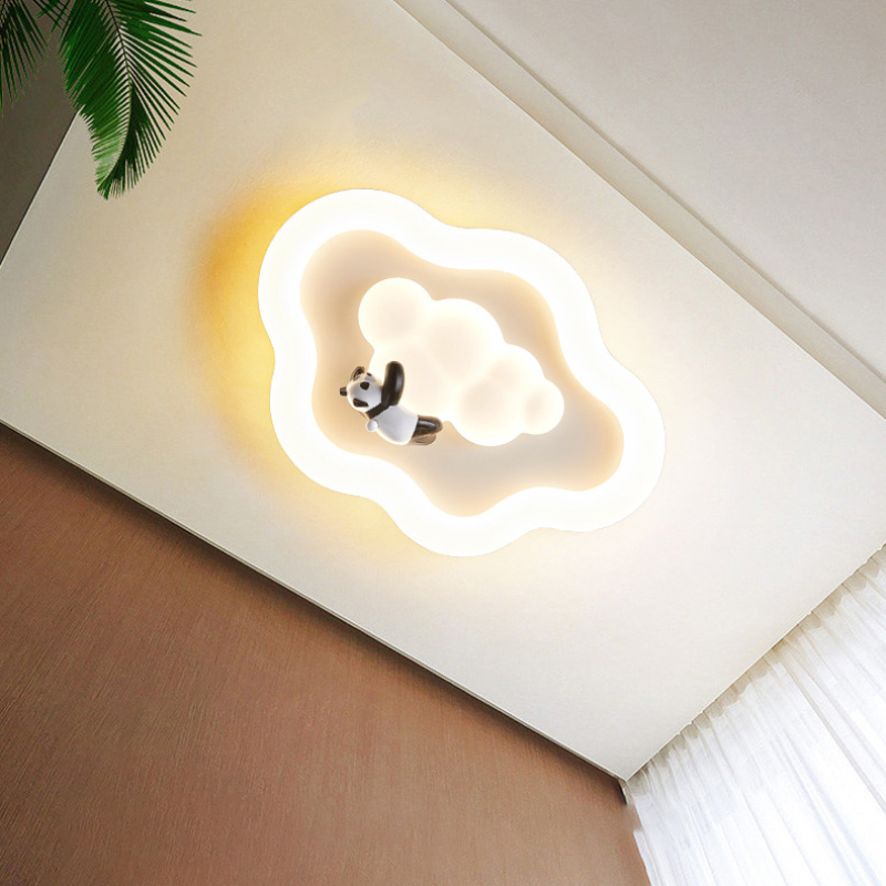 Cute white Cloud ceiling Light - Baby Nursery Lamp บทวิจารณ์และราคา