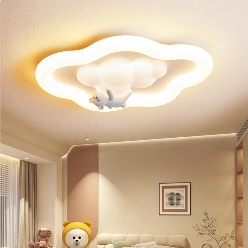 Cute white Cloud ceiling Light - Baby Nursery Lamp บทวิจารณ์และราคา