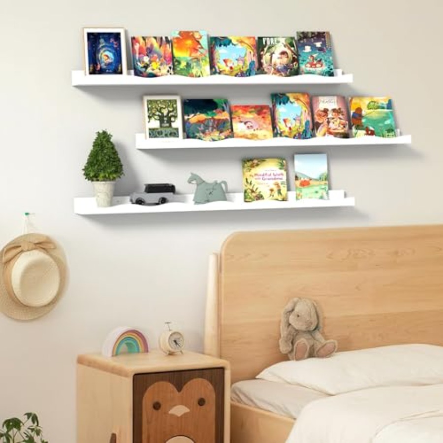 Floating Bookshelf for Floatin - Baby Nursery Shelves บทวิจารณ์และราคา